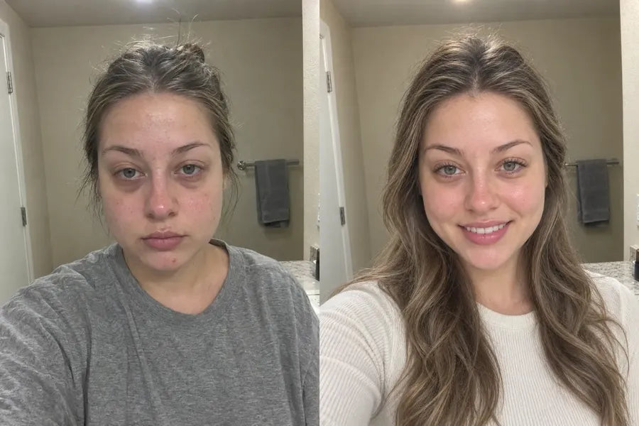 Same face, sharper angle